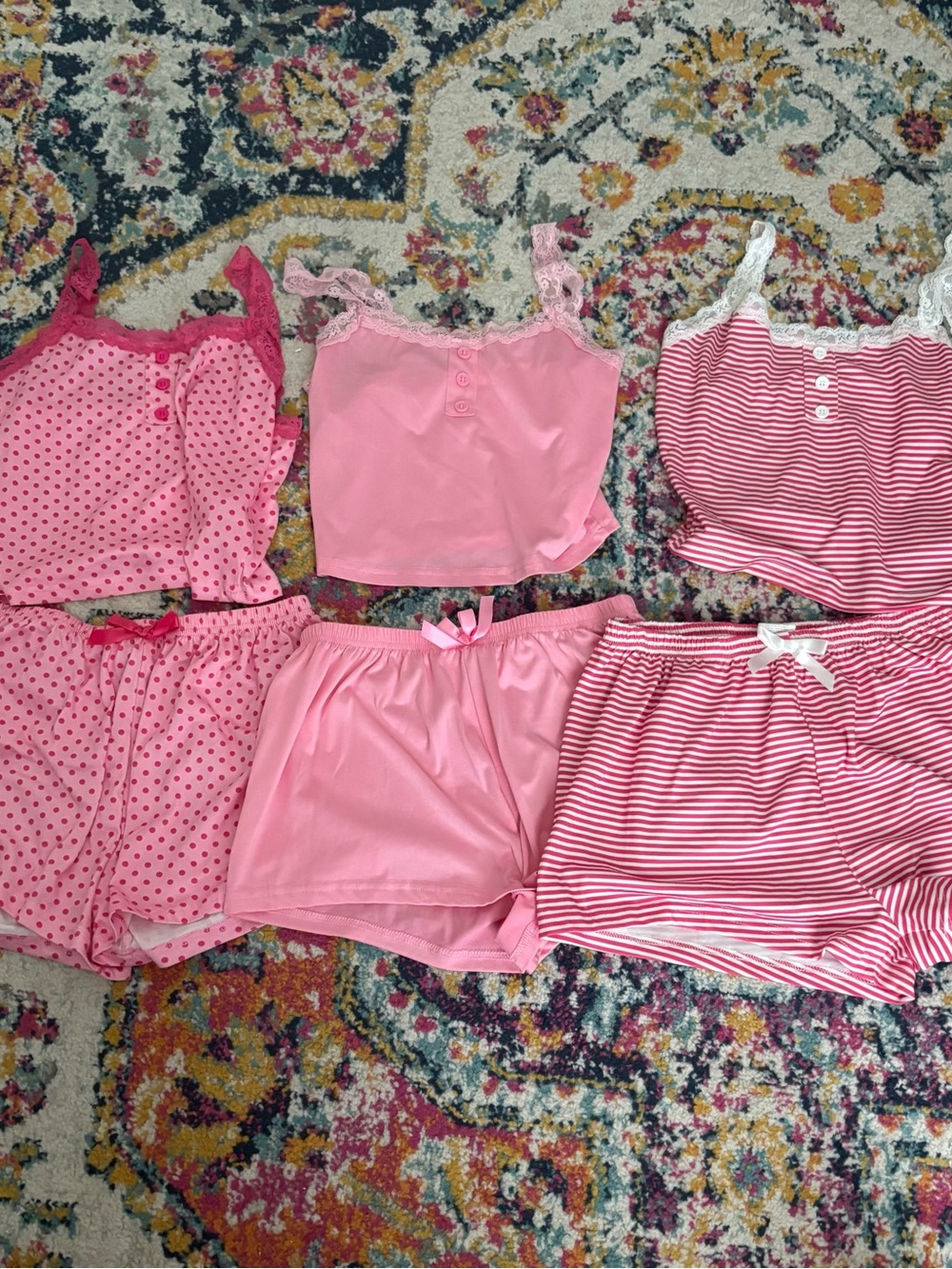 Pink Matching PJ Set- Lot of 3
